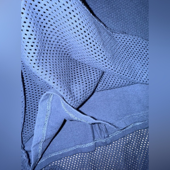 Michael Stars Mesh Lined Knee Length Dress Navy Medium Nautical Fisherman - Picture 5 of 7